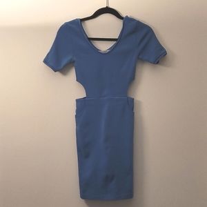 Opening Ceremony - Baby Blue Body Con Cut Out Dress Sz S
